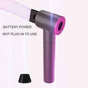 View Anion Hair Dryer, Hot Air and Cold Air Available Negative Ion Cordless Hair Blower USB Output As Power Bank for Digital Charging Smart Battery Indicator Travel Hair Blower image 3