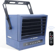 View Electric Garage Heater, 7500-Watt Digital Fan-Forced Ceiling Mount Shop Heater with Full-Function Remote, 240-Volt Hardwired Heater with 12-Hour Timer, Ideal for Workshop image 2