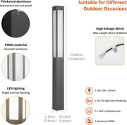 View Pathway Lights, Landscape Path Light 71 Inches Outdoor Floor Lamp Modern Bollard Lighting High Voltage Walkway Driveway Light Aluminum IP54 Waterproof LED for Lawn Garden Patio Yard Decoration image 4