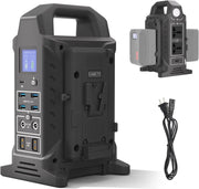 View Dual V interface battery charger, power strip 3-in-1 dual-channel charger/multi AC power inverter station, PD 65W/USB-C, compatible with the fully V-lock battery charging of Smallrig Neewer Came TV. image 1
