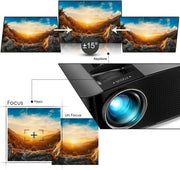 View Intelligent 4K projector, equipped with 5G WIFI and Bluetooth functions, supports Dolby sound effect, outdoor projector, 400-inch zoom home theater projector, compatible with TV stick. image 4