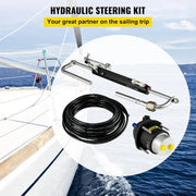 View Hydraulic Outboard Steering System Kit (90 horsepower) Accessories Kit (for marine use) Cylinder and Pipeline, Marine Hydraulic Pump, Outboard Steering Device, Ship Rudder Control Device image 2