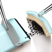 View Long Handle Broom and Dustpan Set, Home, Kitchen, Room, Office, Upright Dust Pan Combo for The Lobby Floor image 3