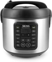 View Digital rice cooker, 4 cup capacity (uncooked state) / 8 cup capacity (cooked state), steamer, multi-functional cooking pot, slow cooker, oatmeal pot, automatic insulation function, 2 gallons, stainless steel shell image 1