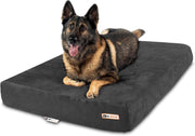 View Fashion oversized dog bed (XL size, dark gray) - Thickness 7 inches, soft and comfortable, ergonomic cushion - Oversized dog bed - Durable and washable microfiber cover image 3