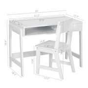 View Kids Desk and Chair Set for Kids with Drawers image 2