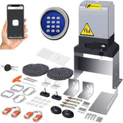 View Automatic sliding door opener (controlled via APP), equipped with 4 remote controllers, 750-watt electric sliding door opener motor remote control kit, with wireless keyboard, suitable for sliding door openers up to 40 feet in length. image 1
