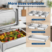View Electric Chafing Dish Buffet Server Set & Commercial Soup Warmers Soup Kettle Suitable for Multifunctional Business Dining Occasions and Family Parties image 3