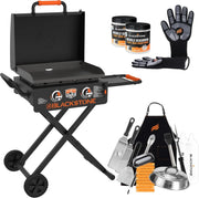 View Blackstone 22 Inch Griddle - Portable Blackstone Omnivore Grill with Flexfold Legs, Includes Accessories, Seasoning, and Griddle Gloves image 1