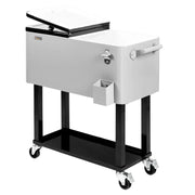 View Portable 80 Quart Rolling Ice Chest with Shelf image 1
