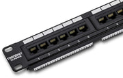 View A management-type power distribution device with 6 output ports, model TPI-06, rack-mounted power distribution unit, equipped with 1 NEMA 5-15R bypass power socket, 1 gigabit RJ-45 interface, featuring overload protection and surge protection functio image 1