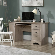 View Multifunctional office computer desk, length: 59.45 inches x width: 23.47 inches x height: 29.02 inches, finished with polished maple wood material image 4