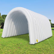 View Inflatable sports tunnel entrance 16x10x10 feet, white, with built-in fan - suitable for team introductions, commercial promotion, trade shows, advertising and exhibition activities, inflatable tunnel tents image 2