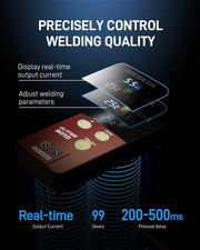 View 4500-watt super capacitor pulse battery welding machine, a DIY tool suitable for repairing 18650 lithium battery packs, equipped with a handle-type push welding arm and foot pedal switch, capable of continuous operation for 24 hours. image 4