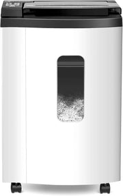 View 150 Sheet Auto-Feed Micro Cut Paper Shredder for Home Office Use, P-5 Super High Security (5/64 x 19/32 inches), Large 6-Gallon Bin, 20-Min Continuous Run, 55dB Ultra-Quiet, White image 1