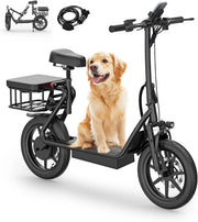 View Electric Scooter Adults,Max 19/27/49 Miles Ranges,Top Speed 19/22 mph,350/750W Peak Motor, Folding E-Scooter with Dual Braking Dual Suspension image 1