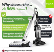View Platinum Cordless Vacuum Cleaner - Includes Anti-Hair Wrap Brush Bar - Perfect for Carpet and Hardwood Floors - Rechargeable 22v Li-ion Battery - Lightweight (7 lbs.) image 3