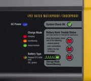 View 20 amperes, 12/24 volts, 2 battery packs, waterproof, waterproof battery charger for use on water. image 2