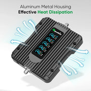 View A home-use mobile phone signal booster with a liquid crystal display, a five-band mobile phone signal booster, with a coverage area of up to 5000 square feet. image 3
