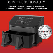 View Air fryer, with a transparent casing, personalized programming, integrating 8 functions, capable of achieving various cooking methods such as frying, baking, drying, baking, heating and reheating. image 2