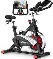 View Exercise bike - An indoor cycling bike with readable magnetic resistance and belt drive function image 1