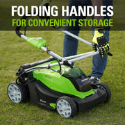 View 40V 17" Cordless (Push) Lawn Mower (75 Compatible Tools), 4.0Ah Battery and Charger Included image 3