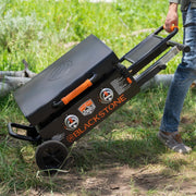 View Blackstone 22 Inch Griddle - Portable Blackstone Omnivore Grill with Flexfold Legs, Includes Accessories, Seasoning, and Griddle Gloves image 2