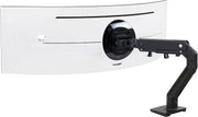 View High-quality heavy-duty gaming monitor stand, single monitor desktop fixer - suitable for 1000R curved ultra-wide monitors (maximum size up to 49 inches), weighing 28 to 42 pounds, VESA 75x75 mm or 100x100 mm specification - high-definition rotating image 4