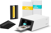 View Color sticker printer and cutter - A multi-functional sticker manufacturing equipment that combines DIY creativity, custom label and gift production. Thermal transfer digital printing device, 300 DPI resolution, precise artificial intelligence automa image 1