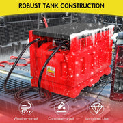 View Portable 48 Gallon Fuel Tank with Pump for Gasoline & Diesel, 15GPM High Flow Rate 12V DC Self-Priming Fuel Transfer Pump, 13.1ft Hose, Auto Fueling Nozzle, for Easy Fuel Transportation image 3