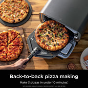 View Artisan Outdoor Pizza Oven, 12 inches, can make pizza in 3 minutes, Neapolitan style, thin crust, New York Chicago style, custom model, maximum temperature 700 degrees Fahrenheit, electric heating, baking, grilling, and fermentation functions. image 3