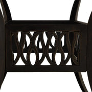 View Bronze terrace table, made of cast aluminum, suitable for outdoor use, square design, stable and durable, with dimensions of 35.4 inches × 35.4 inches × 28.7 inches, equipped with umbrella holes, requires assembly. image 4