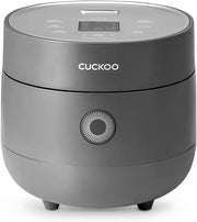 View Electric rice cooker with 6-cup capacity (uncooked) / 12-cup capacity (cooked), modern fuzzy logic control, featuring timer function and insulation setting, compact model, multi-functional steamer, non-stick inner liner, gray exterior. image 1
