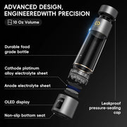 View Hydrogen Water Bottle Generator(Silver) - Up to 6360 PPB - Certified H2 Generator- SPE/PEM Technology - - Portable Hydration & Athletic Performance System image 2