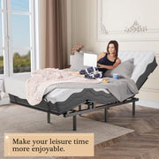 View Adjustable Bed Frame -Wireless Remote -Memory Function -Adjustable Bed Base -Head and Foot Lift Incline -Zero Gravity -Quiet Motorfor Lying Down, image 6