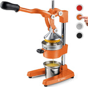 View Citrus juicer | Extra-large commercial-grade manual press | Heavy-duty countertop orange juice extractor (with stainless steel cup) (black) image 4