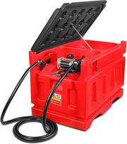 View Portable 48 Gallon Fuel Tank with Pump for Gasoline & Diesel, 15GPM High Flow Rate 12V DC Self-Priming Fuel Transfer Pump, 13.1ft Hose, Auto Fueling Nozzle, for Easy Fuel Transportation image 1