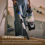 View Pet hair remover vacuum cleaner, equipped with an automatic cleaning brush wheel, HEPA filter device, a powerful pet hair collection function with a turbo brush rotating tool, as well as a dust removal brush with lighting and a gap cleaning tool. image 4