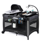 View 4 in 1 Portable Baby Crib Deluxe Nursery Center image 1