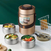 View Portable Large Capacity Vacuum Insulation Bento Lunch Box Leak-Proof Food Storage Container Outdoor image 2