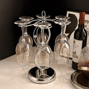 View Freestanding Metal Wine Glass Holder Rack for Stemware Storage and Countertop Display image 2