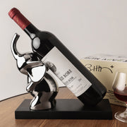 View Elephant Resin Wine Bottle Holder Decorative Tabletop Wine Rack for Home Bar image 3