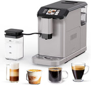 View Full Automatic Espresso Machine with Built-In Grinder Milk Frother - FTF Touchscreen Coffee Maker for Latte/Cappuccino, 20 Bar Pressur 1.5L Water... image 1