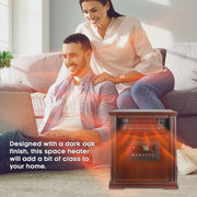 View LifeSmart LifePro 4 Element 1500W Electric Infrared Quartz Space Heater image 4