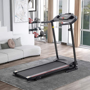 View 2.5HP Folding Treadmill with Incline, Electric Folding Treadmill for Walking Treadmill Machine 5 in LCD Screen 250 LB Capacity MP3 image 2