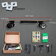 View Electric Skateboard with Remote Control for Beginners Cruiser E-Ska with DIY Stickers image 2