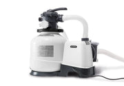View INTEX 26651EG SX3000 Krystal Clear Sand Filter Pump for Above Ground Pools, 16in, Light gray image 1