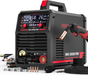 View MIG Welder,110V Flux Core Welder Flux Core MIG/Lift TIG/Stick 3-in-1 Large LED Digital Display Welding Machine IGBT Inverter Welder FLUX-135PRO image 1