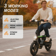 View 14 in Electric Bike for Adults,500W Folding E-Bike,Electric Commuter Mini Bikes,Electric Bicycles with 36V Removable Battery,Black image 6