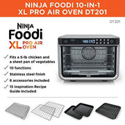 View 10-in-1 Digital Countertop Convection Toaster Oven with Air Fry, Dehydrate and Reheat, 1800W, Stainless Steel, Silver image 2